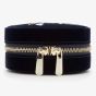 WOLF Zoe Travel Round Indigo Floral Jewellery Box 393216