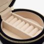 WOLF Zoe Travel Round Indigo Floral Jewellery Box 393216