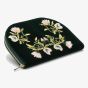 WOLF Zoe Forest Green Floral Portfolio Jewellery Box 393412