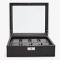 WOLF Viceroy 8 Piece Black Watch Box 466002