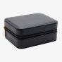Sophia Black Oblong Leather Look Zipped Jewellery Box SP3338