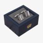Harvey Makin Rhodium Plated Diamante Cufflinks HM183