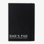 Dads Pad Black Faux Leather Notebook WD112
