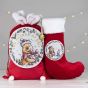 Disney Winnie The Pooh Red Christmas Sack Homeware XM9666