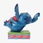 Disney Traditions Stitch Hugging A Heart Figurine 6014316