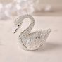Treasured Trinkets Crystal Swan Trinket Box 15786
