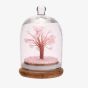 Miniature Rose Quartz Gemstone Dome Tree Ornament SP3390
