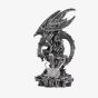 Mystic Legends Silver Dragon With Light Large Figurine 69537