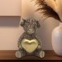 Hughie Highland Cow Gold Heart Ornament LP75339A
