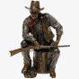 Bronze Cowboy Sitting Figurine 51284