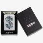 Zippo Tattoo Dollar Sign Satin Chrome Lighter 46046