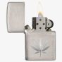 Zippo Leaf Design Brushed Chrome Lighter 29587-000002
