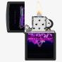 Zippo Matte Black Neon Design Lighter 46247