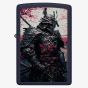Zippo Matte Navy Samurai Warrior Design Lighter 46624