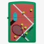 Zippo Matte Green Tennis Design Lighter 46627