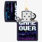 Zippo Matte Navy Game Over Design Lighter 46663
