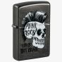Zippo Grey Punk Rock Skull Lighter 48655