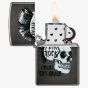 Zippo Grey Punk Rock Skull Lighter 48655