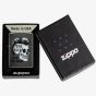 Zippo Grey Punk Rock Skull Lighter 48655