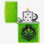 Zippo Green Leaf Design Lighter 46673