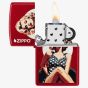 Zippo Red Vintage Pinup Design Lighter 46331