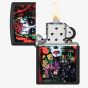 Zippo Matte Black Sugar Skull Lighter 48652