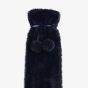Sophia Faux Fur Navy 1.7L Long Hot Water Bottle SP3666