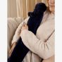 Sophia Faux Fur Navy 1.7L Long Hot Water Bottle SP3666