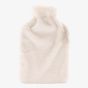 Sophia Faux Fur White 1.7L Hot Water Bottle & Eye Mask SP3667