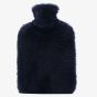 Sophia Faux Fur Navy 1.7L Muff Hot Water Bottle SP3662