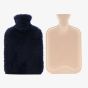 Sophia Faux Fur Navy 1.7L Muff Hot Water Bottle SP3662