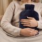Sophia Faux Fur Navy 1.7L Muff Hot Water Bottle SP3662