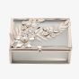 Silver Daisy Rectangular Trinket Box SP3505RTB