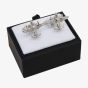 Equilibrium Silver Plated Aeroplane Cufflinks 69652