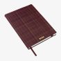 BOSS Checkered Burgundy Lined A5 Notebook HNH624RL