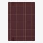 BOSS Checkered Burgundy Lined A5 Notebook HNH624RL
