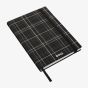 BOSS Checkered Black Lined A5 Notebook HNH624AL