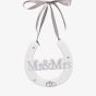 White Plastic Mr & Mrs Wedding Horseshoe WG726W