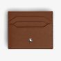 Montblanc Sartorial Fauve Leather 6CC Card Holder 220432