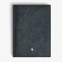 Montblanc Sartorial Tweed Blue Leather Passport Holder 220433