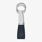 Montblanc Sartorial Tweed Blue Leather Loop Key Fob 220397