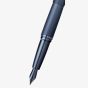 Cross ATX Sandblasted Dark Blue Stainless Steel Medium Nib Fountain Pen AT886-45MJ
