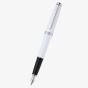 Cross Lume White & Chrome Stainless Steel Medium Nib Fountain Pen AT0806-2MS