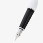 Cross Lume White & Chrome Stainless Steel Medium Nib Fountain Pen AT0806-2MS