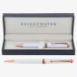 Bridgewater Winchester White And Rose Gold Ballpoint Pen 337422