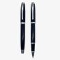 Bridgewater Stirling Matte Black & Chrome Ballpoint Pen & Pencil Set 337452