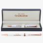 Bridgewater White & Rose Gold Graduation Occasion Pen 346606