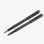 Black Ribbed Fountain & Rollerball Pen Set PS-04