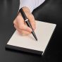 BOSS Arche Brushed Ring Black Ballpoint Pen HSR6964A