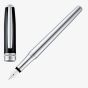 BOSS Essential Classic Black & Chrome Fountain Pen HSN6872A